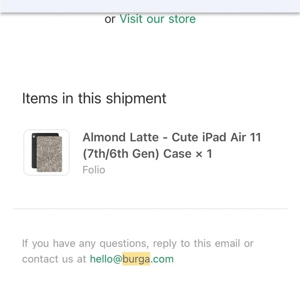 Burga Almond Latte iPad Air 11 (7th/6th Gen) Folio Case